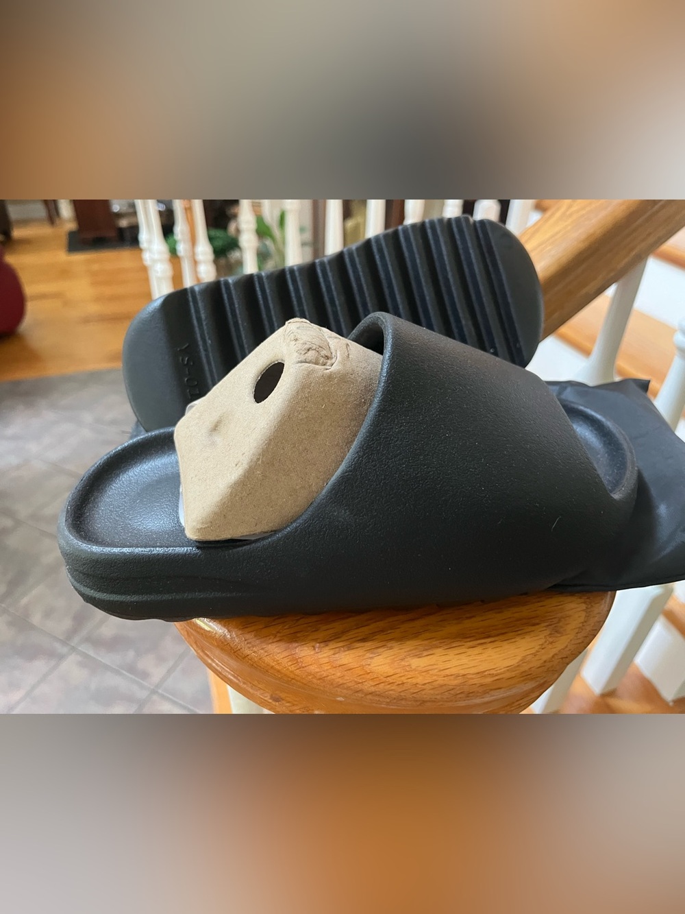 New Yeezy Black Slide